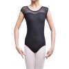 Diamond Mesh Open Back Leotard