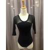 3/4 Sleeve Mesh Leotard